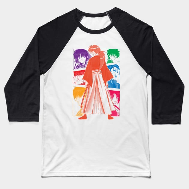 Color Kenshin Light Baseball T-Shirt by geekingink